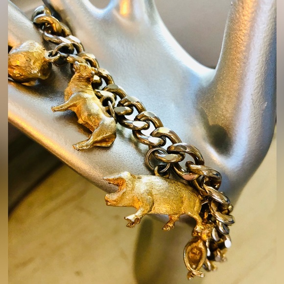 Vintage 1950’s Retro Figural Charm Bracelet - Picture 14 of 14